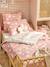 Duvet cover and pillowcase set printed pink 