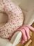 Cover for Feeding Pillow printed beige+printed pink+WHITE LIGHT SOLID 