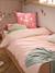 Duvet cover and pillowcase bedding set coral 