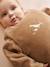 Winter baby sleep bag with detachable sleeves caramel 
