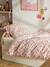 Duvet cover and pillowcase set printed pink 