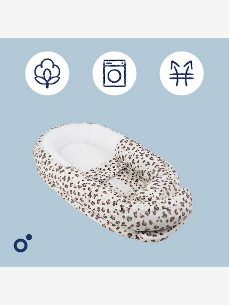 Doomoo Cocoon Progressive Baby Nest, by BABYMOOV grey+printed beige 