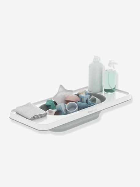 Bath tray with basket white 
