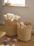 Pack of 2 nesting storage baskets beige 