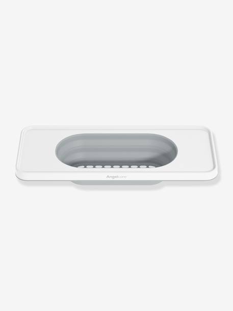 Bath tray with basket white 