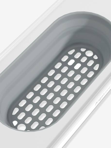 Bath tray with basket white 