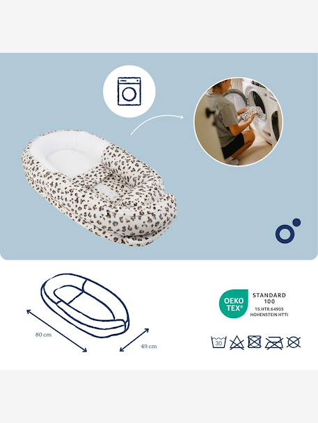 Doomoo Cocoon Progressive Baby Nest, by BABYMOOV grey+printed beige 