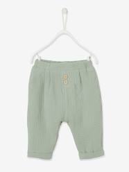 Baby-Trousers & Jeans-Harem-Style Trousers in Cotton Gauze