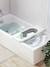 Bath tray with basket white 