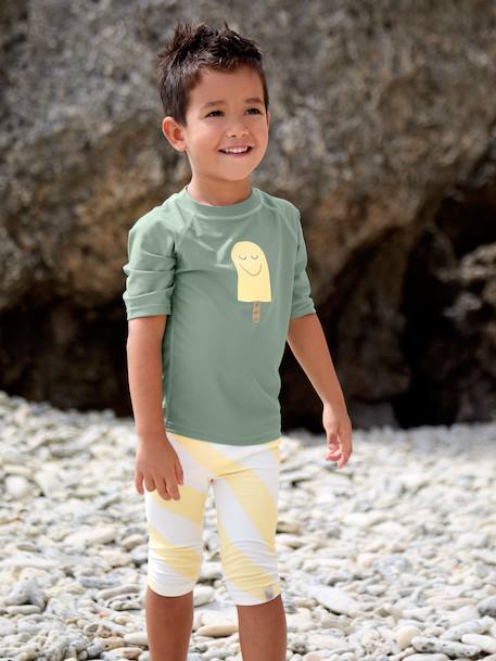 Short-sleeved UV-protection T-shirt LÄSSIG green 