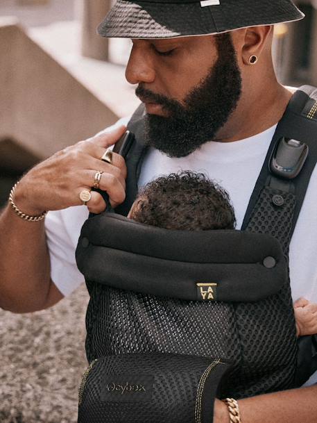 LAYA physiological baby carrier black+sandy beige 