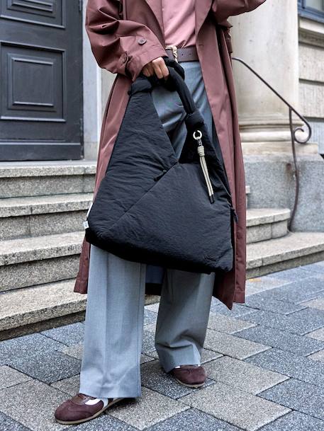 Shoulder changing bag Teya black+green 