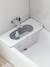 Bath tray with basket white 