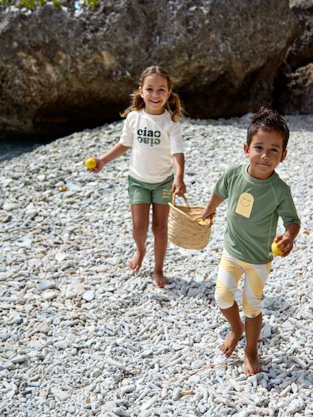 Short-sleeved UV-protection T-shirt LÄSSIG green 