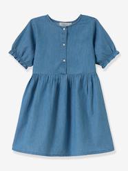 Short denim dress Girls-Short denim dress