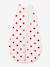 Baby sleeping bag with heart print white 