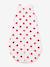 Baby sleeping bag with heart print white 