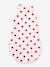 Baby sleeping bag with heart print white 
