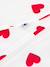 Baby sleeping bag with heart print white 