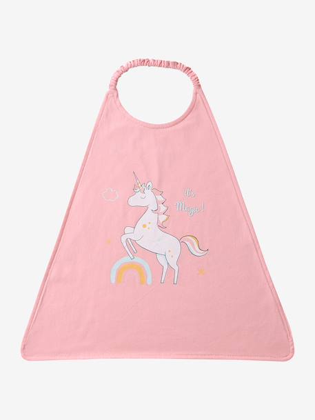 Pack of 3 large bibs for kids aqua green+rose 