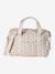 24-hour bag MAMA TEDDY cappuccino+ecru+printed white 