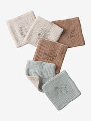 Nursery-Pack of 6 washable wipes for baby
