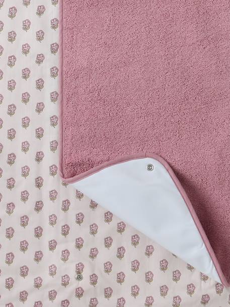 Travel Changing Mat ecru+hazel+printed pink 