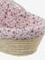 Carrycot Liner in Cotton Gauze grey blue+printed beige+printed pink+white 