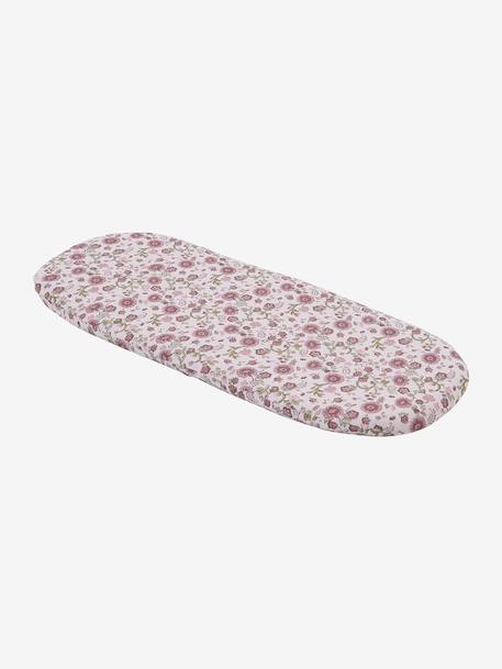 Carrycot Liner in Cotton Gauze grey blue+printed beige+printed pink+white 