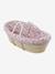 Carrycot Liner in Cotton Gauze grey blue+printed beige+printed pink+white 