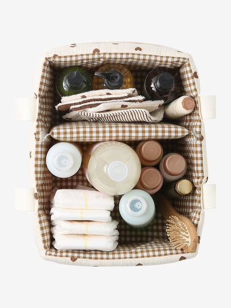 2-compartment storage basket ecru 