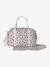 Leopard Changing Bag, Canvas Club printed beige+twine 