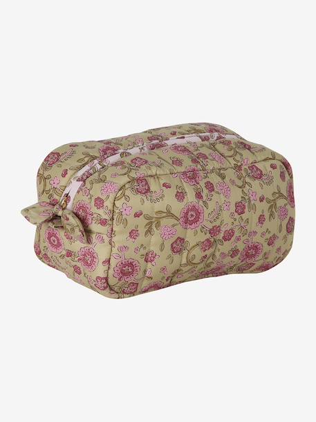 XS LATIKA toiletry bag printed white+twine 
