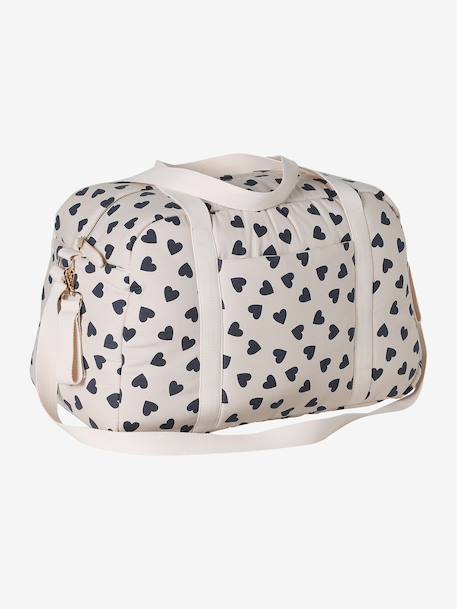 Leopard Changing Bag, Canvas Club printed beige+twine 