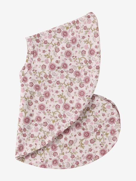 Cover for Feeding Pillow printed beige+printed pink+WHITE LIGHT SOLID 