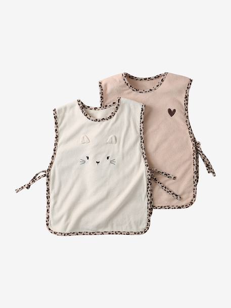 Pack of 2 Lovely Leo apron bibs hazel+sage+twine 