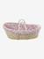 Carrycot Liner in Cotton Gauze grey blue+printed beige+printed pink+white 