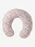 Cover for Feeding Pillow printed beige+printed pink+WHITE LIGHT SOLID 