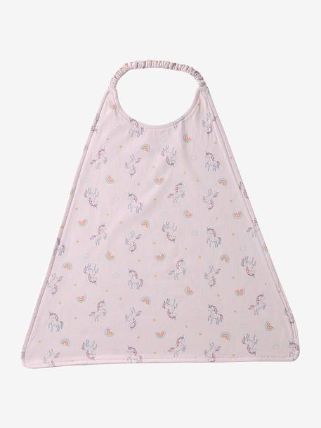 Pack of 3 large bibs for kids aqua green+rose 