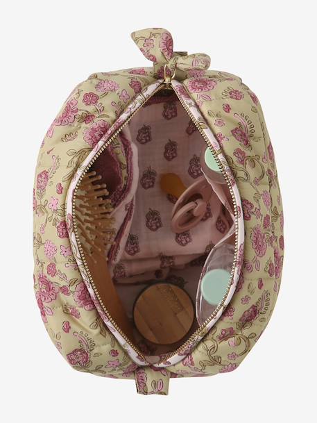 XS LATIKA toiletry bag printed white+twine 