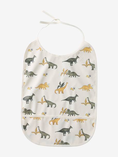 Pack of 2 round XL bibs hazel+mustard 