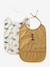 Pack of 2 round XL bibs hazel+mustard 