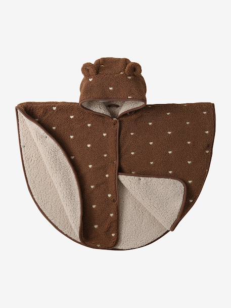 Double sherpa travel poncho hazel 