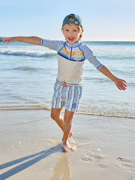 UV protective swimwear set sky blue 