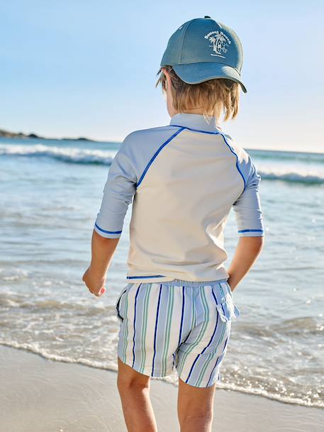 UV protective swimwear set sky blue 