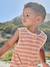 Striped baby playsuit ecru 