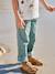 Turn-up trouser for boys emerald green 