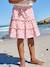 Girl's jersey skort ecru+pale pink 