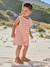 Striped baby playsuit ecru 
