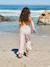 Frilled Bermuda Shorts in Cotton Gauze for Girls printed blue+printed white 